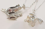 Sterling Silver Frog Pendant on Sterling Silver Chain