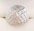 18ct White Gold Bulky Ring