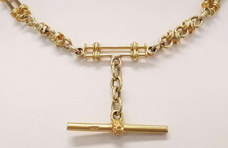 15ct Yellow Gold Ornate Fob Chain