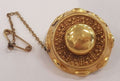 22ct Yellow Gold Ornate Round Brooch