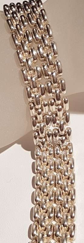 Sterling Silver Heavy Wide Bracelet