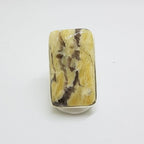 Sterling Silver Large Rectangular Leopold Feldspar Ring