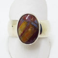 Sterling Silver Pietersite Oval Ring