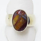 Sterling Silver Pietersite Oval Ring