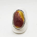 Sterling Silver Large Mookaite Oval Ring