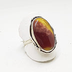Sterling Silver Large Mookaite Oval Ring