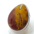 Sterling Silver Large Mookaite Teardrop Shape Ring