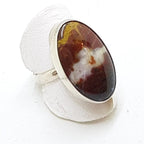 Sterling Silver Large Mookaite Oval Ring