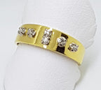 18ct Gold Diamond Wedding Band Ring