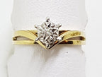 9ct Gold Diamond Solitaire Engagement Ring