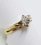 9ct Gold Diamond Solitaire Engagement Ring