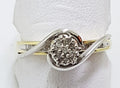 10ct Yellow Gold & White Gold Diamond Engagement Ring