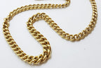 9ct Yellow Gold Curb Link Graduated Chain / Necklace