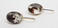 Sterling Silver Large Oval Phantom Quartz Drop Earrings