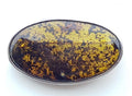 Sterling Silver Natural Amber Large Oval Brooch