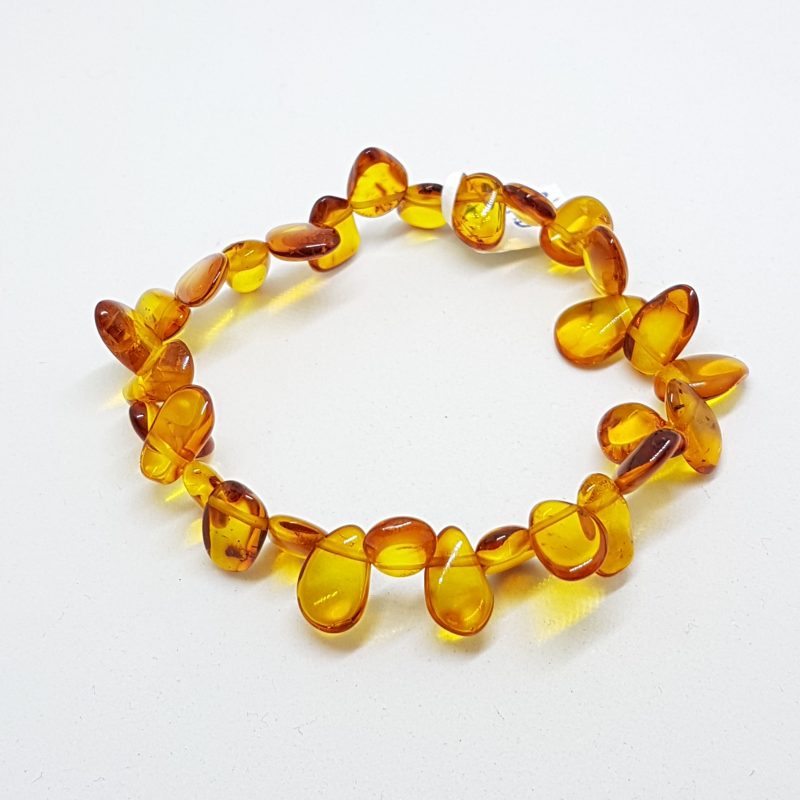 Natural Amber Bead Bracelet