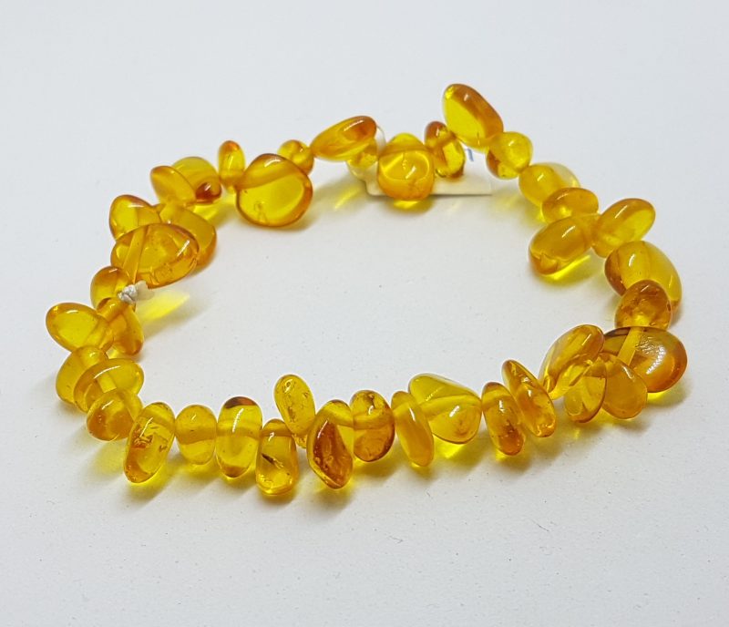 Natural Amber Dainty Bead Bracelet
