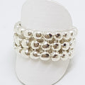Sterling Silver Patterned Wide Band Ring
