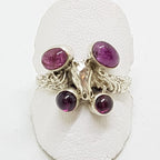 Sterling Silver Pink Tourmaline Horse Head Ring