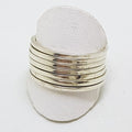 Sterling Silver Seven Lucky Rings Wide Spinner Ring