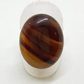 Sterling Silver Large Oval Agate Ring