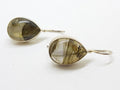 Sterling Silver Long Labradorite Teardrop Earrings