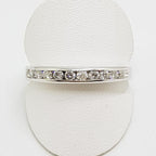 18ct White Gold Diamond Channel Set Band Ring