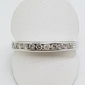 18ct White Gold Diamond Channel Set Band Ring