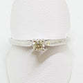 9ct White Gold Claw Set Diamond Solitaire Engagement Ring