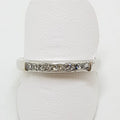 18ct White Gold Channel Set Diamond Wedding/Eternity/Band Ring