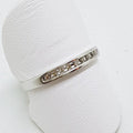 9ct White Gold Diamond Channel Set Eternity/Wedding Ring
