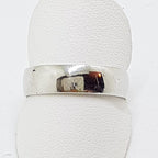 18ct White Gold Wide Wedding Band Ring
