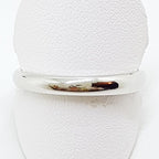 18ct White Gold Rounded Wedding Band Ring
