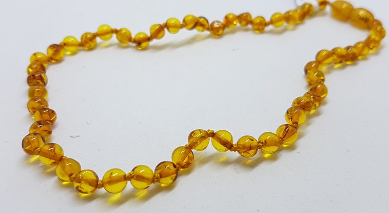 Natural Amber Baby Bead Necklace