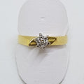 18ct Yellow Gold Solitaire Diamond Engagement Ring