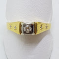 18ct Yellow Gold & Platinum Diamond Engagement Ring