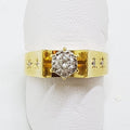 18ct Yellow Gold &amp; Platinum Diamond High Set Engagement Ring