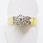 18ct Gold 5 Diamond Engagement Ring
