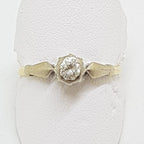18ct Yellow Gold Round Diamond Solitaire Ring
