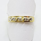 18ct Yellow Gold &amp; Platinum Diamond Eternity/Wedding Band Ring