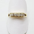 18ct Yellow Gold Claw Set 4 Diamond Ring
