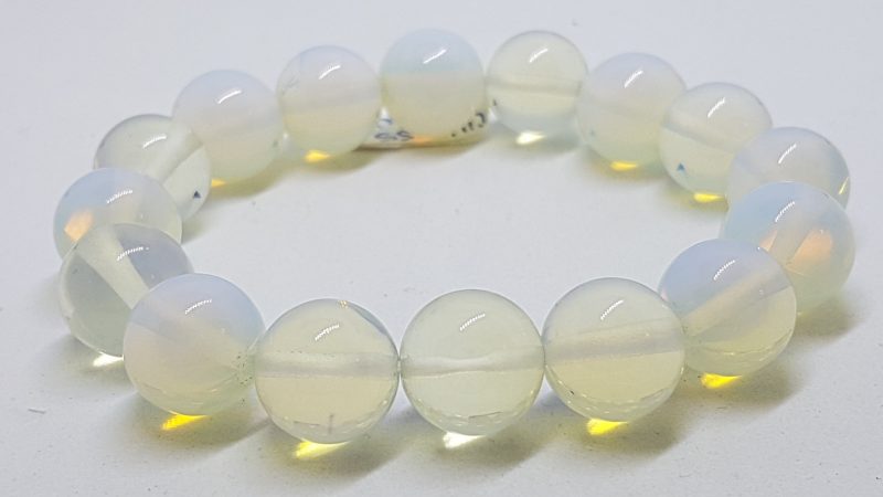 Moonstone Elastic Bead Bracelet