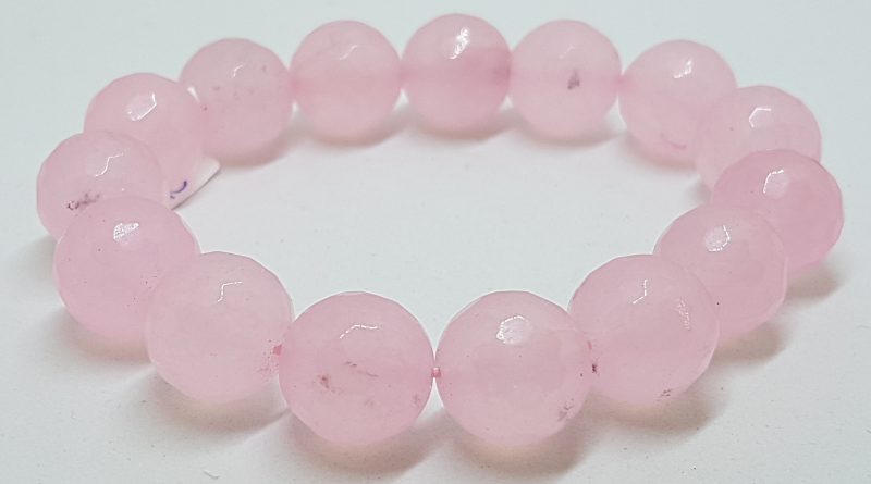 Rose Quartz Elastic Bead Bracelet