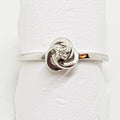 18ct White Gold Diamond Dainty Knot Ring