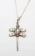 Sterling Silver Dragonfly Pendant on Silver Chain