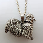 Sterling Silver Rooster Pendant on Silver Chain