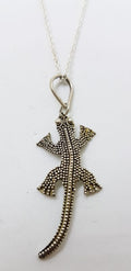 Sterling Silver Lizard/Gecko Pendant on Silver Chain