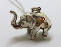 Sterling Silver Heavy Solid Elephant Pendant on Silver Chain