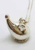 Sterling Silver Large Mouse Pendant on Silver Chain