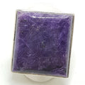 Sterling Silver Large Rectangular Charoite Ring